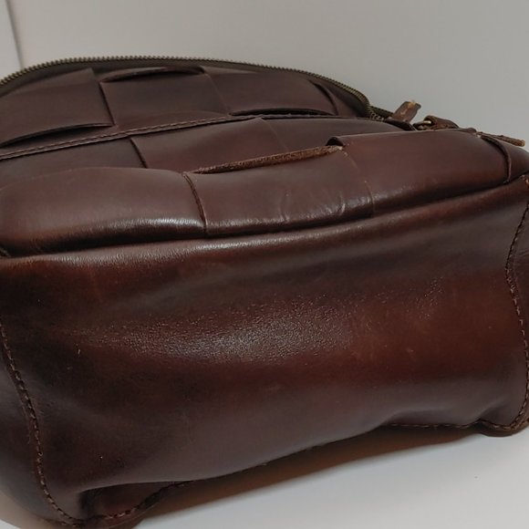 Patricia Nash Large Woven Leather Backpack main image 8